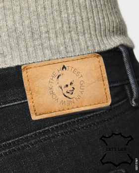 Etiqueta De Cuero Genuino Para Jeans