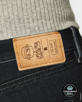 Etiqueta De Cuero Genuino Para Jeans