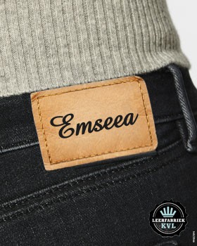 Etiqueta De Cuero Genuino Para Jeans